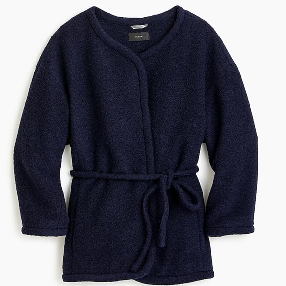 boiled wool wrap coat